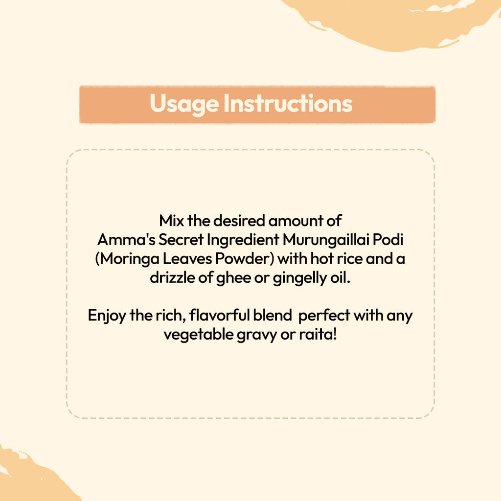 Murungai Ilai Podi